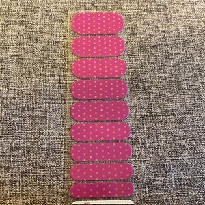 1/2 sheet Jamberry- pink with polka dots